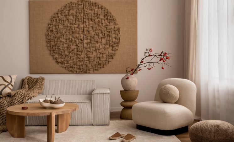 Living,Room,Interior,With,Mock,Up,Poster,Frame,,Beige,Sofa,