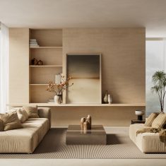 Interior,Mockup,With,Vertical,Blank,Frame,For,Art,Display,In